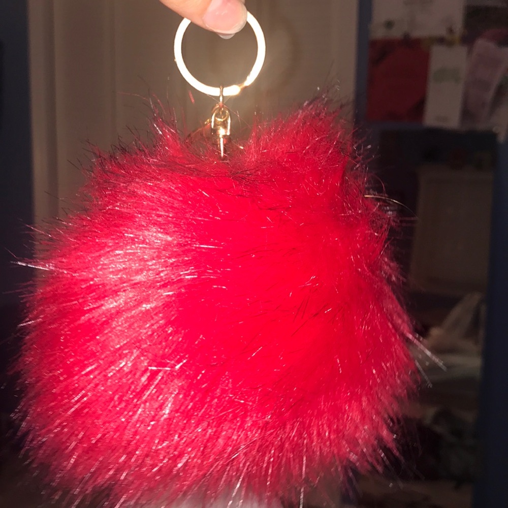 red puff ball
